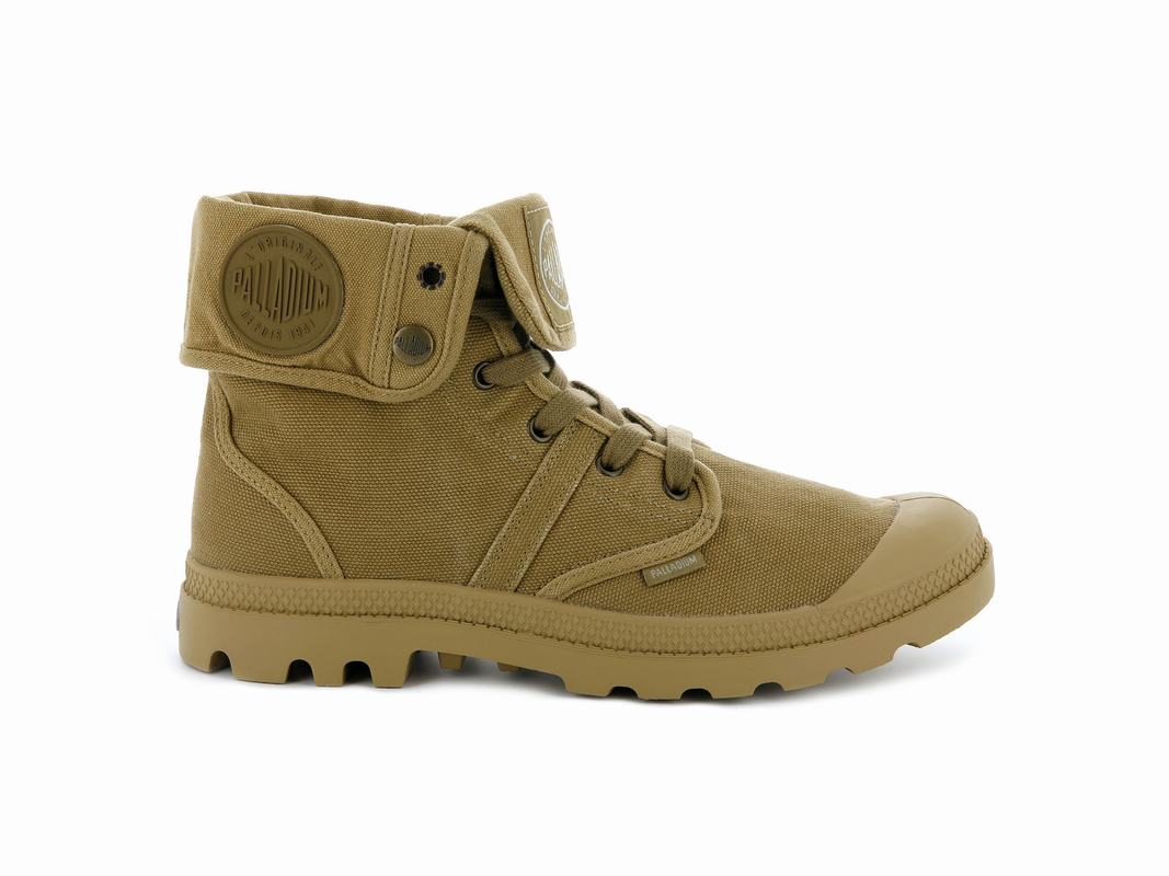 Palladium Pallabrousse Baggy Men's Boots Dark Khaki (JQAF73084)